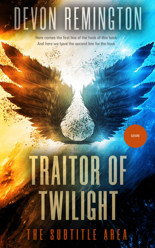 Front view of Calico #7627 - Premade Fantasy Book Cover