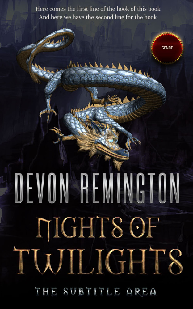 Front view of Woodsmoke #7640 - Premade Fantasy Book Cover