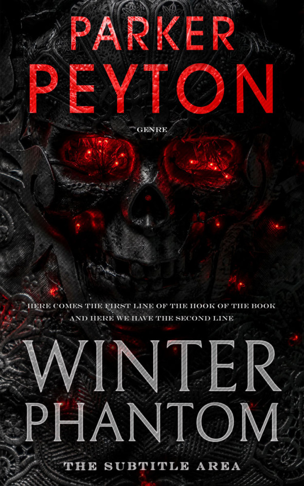 Front view of Cod Gray #7649 - Premade Fantasy Book Cover