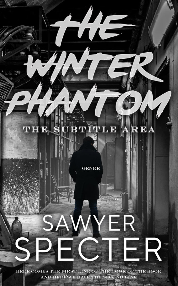 Front view of Shark #7692 - Premade Horror Book Cover