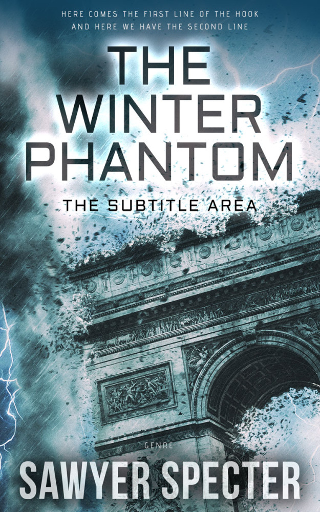 Front view of Oxford Blue #7707 - Premade Apocalyptica Book Cover