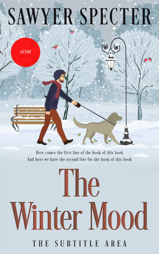 Front view of Geyser #7735 - Premade Romance Book Cover