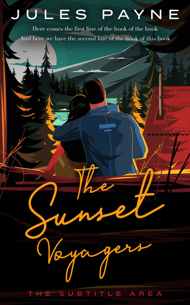 Front view of Bunker #7848 - Premade Romance Book Cover