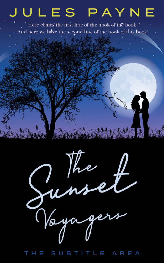 Front view of Ebony #7849 - Premade Romance Book Cover