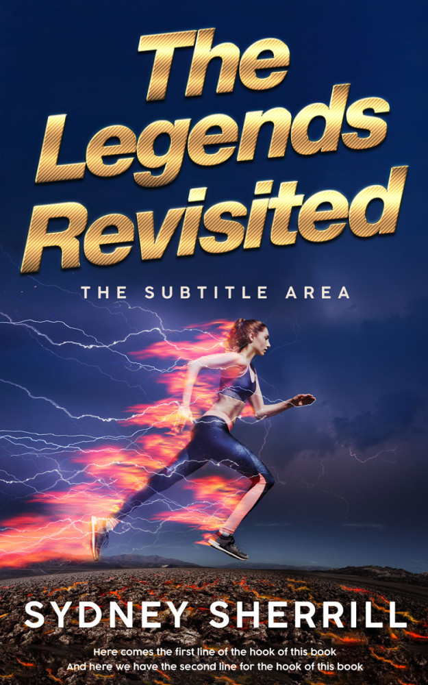 Front view of Cloud Burst #8007 - Premade Surreal Book Cover