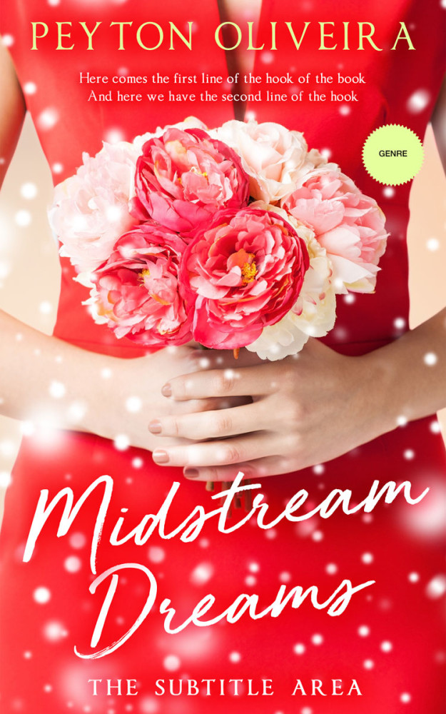 Front view of Alizarin Crimson #8049 - Premade Romance Book Cover