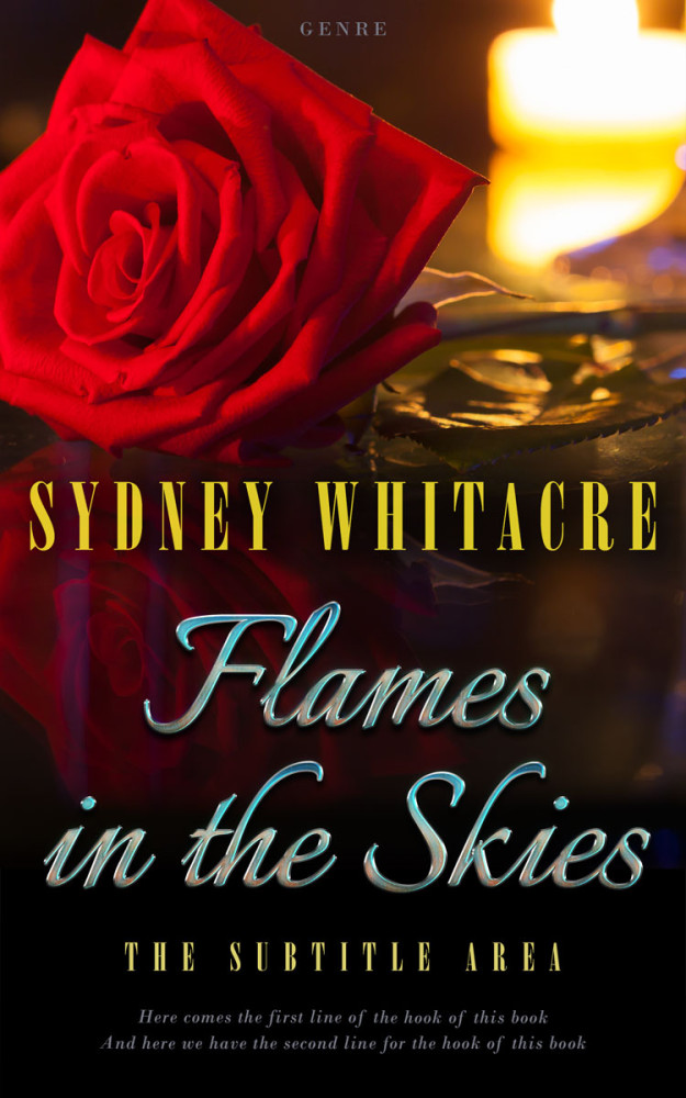 Front view of Flame Pea #8087 - Premade Romance Book Cover