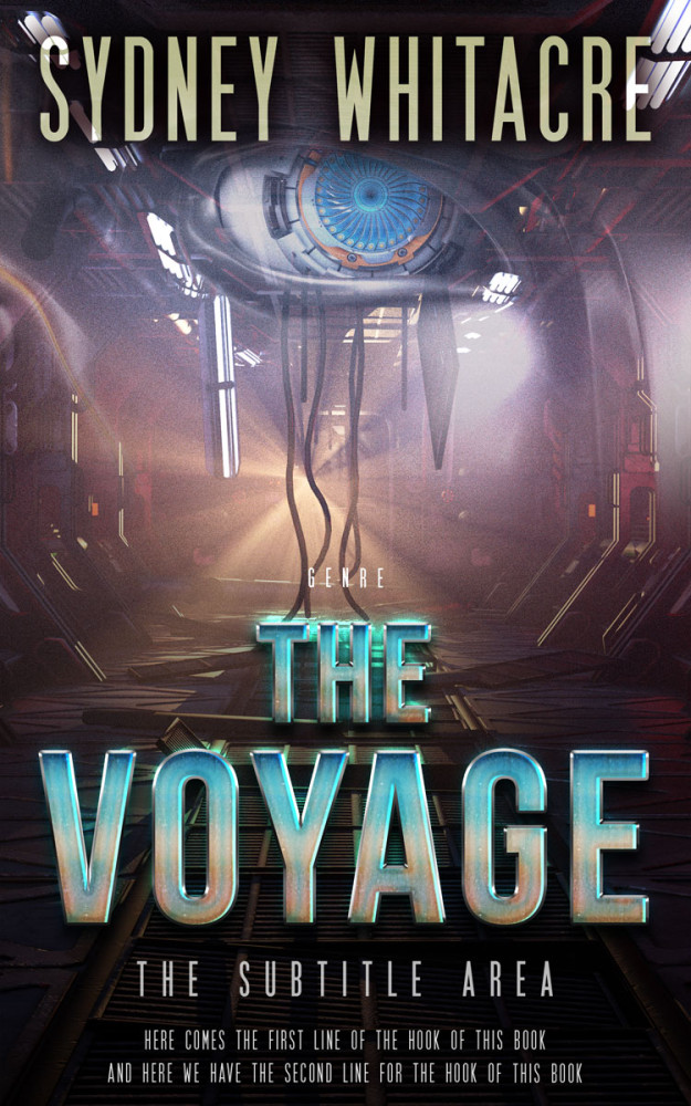 Front view of Thunder #8112 - Premade Science Fiction Book Cover