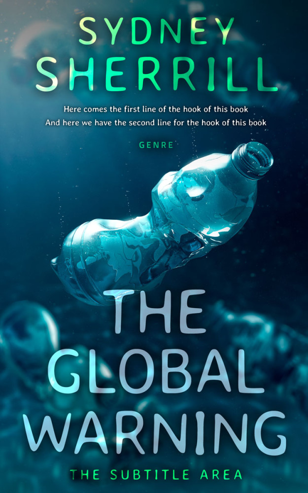 Front view of Tarawera #8122 - Premade Science & Nature Book Cover