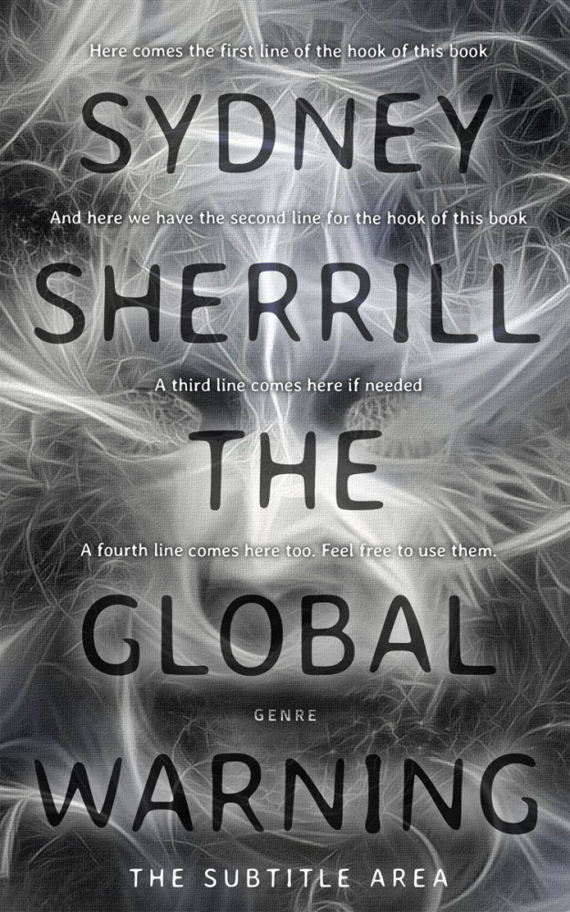 Front view of Abbey #8124 - Premade Horror Book Cover