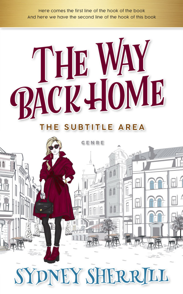 Front view of Moon Mist #8176 - Premade Travel Book Cover