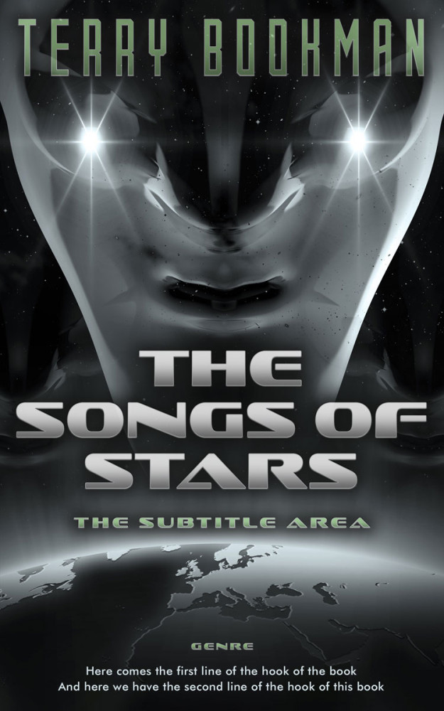 Front view of Shark #8246 - Premade Science Fiction Book Cover