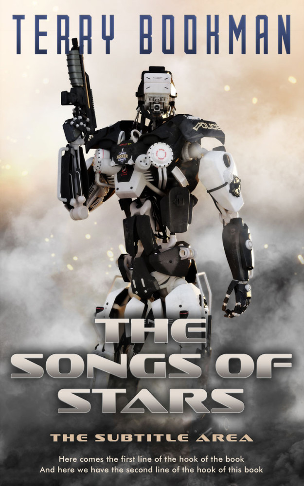 Front view of Swirl #8255 - Premade Apocalyptica Book Cover