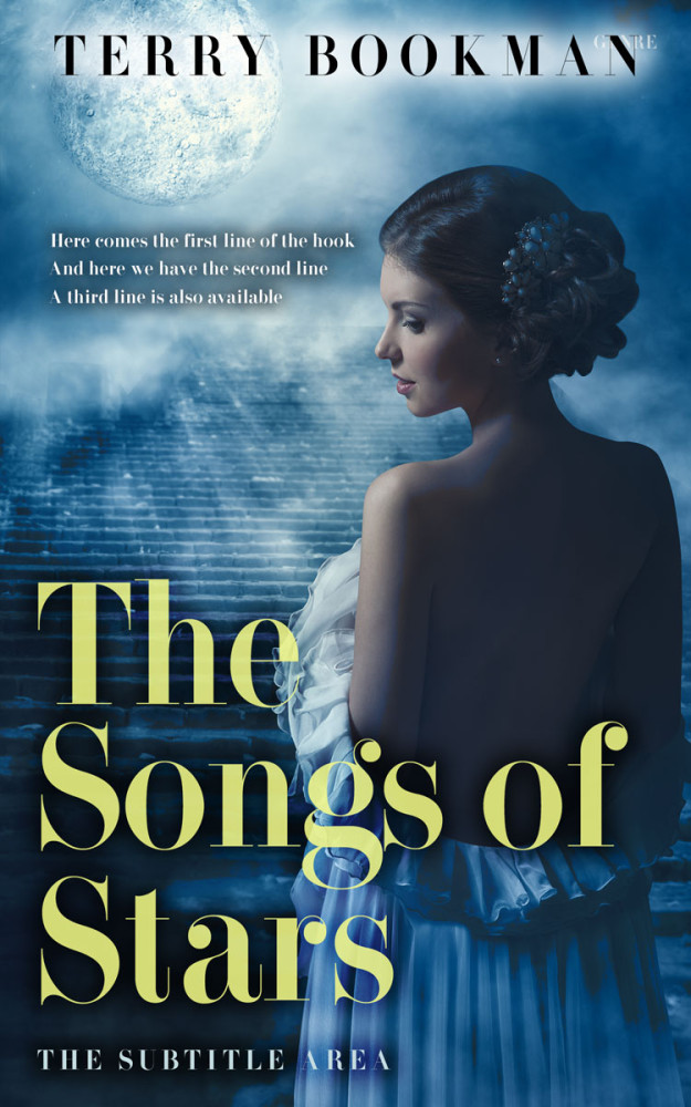 Front view of Pale Leaf #8278 - Premade Romance Book Cover