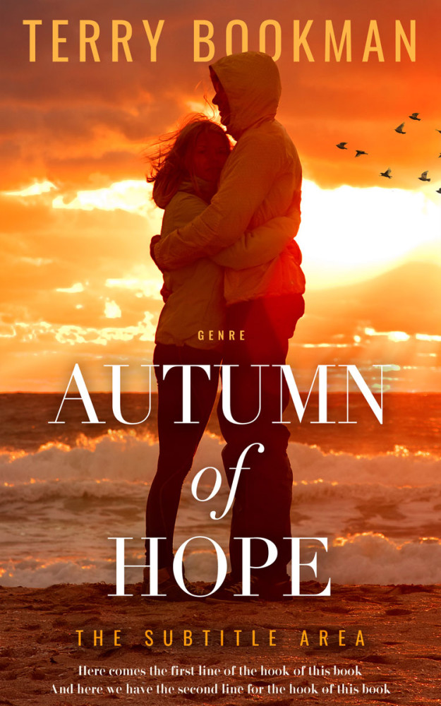 Front view of Prairie Sand #8324 - Premade Romance Book Cover