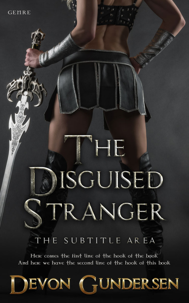 Front view of Tuatara #8405 - Premade Fantasy Book Cover