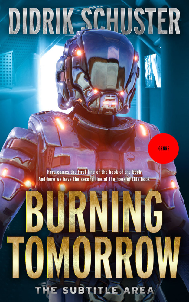 Front view of Big Stone #8434 - Premade Science Fiction Book Cover