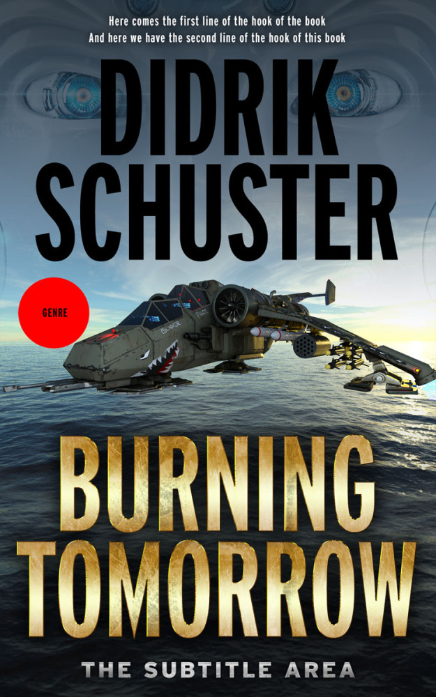 Front view of Outer Space #8437 - Premade Science Fiction Book Cover