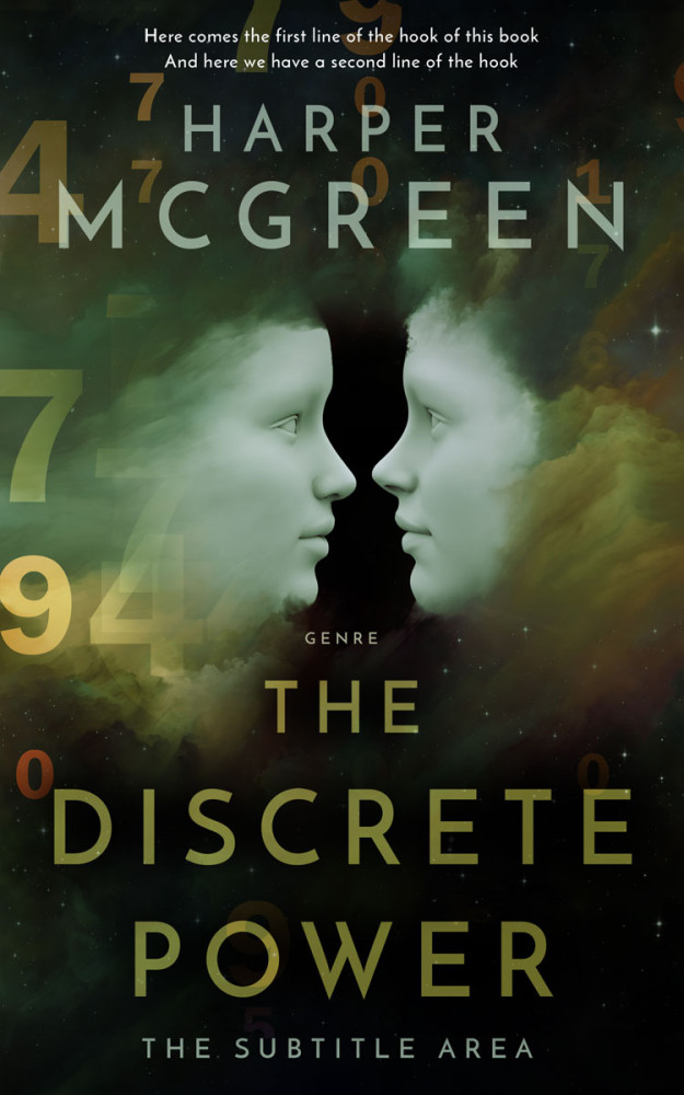 Front view of Rangoon Green #8469 - Premade Abstract Book Cover