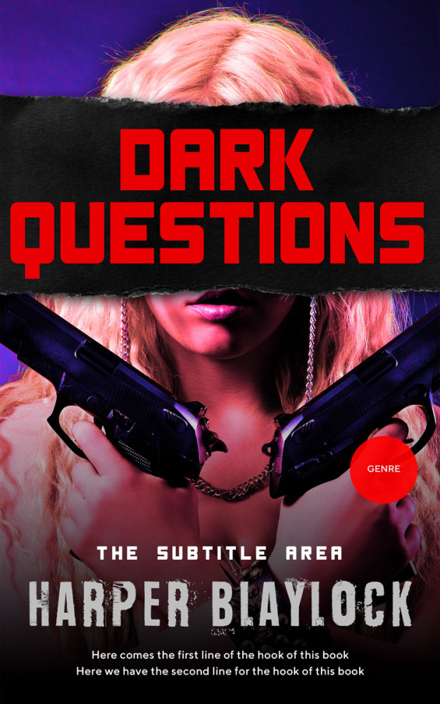 Front view of Roman #8483 - Premade Mystery & Thriller & Suspense Book Cover