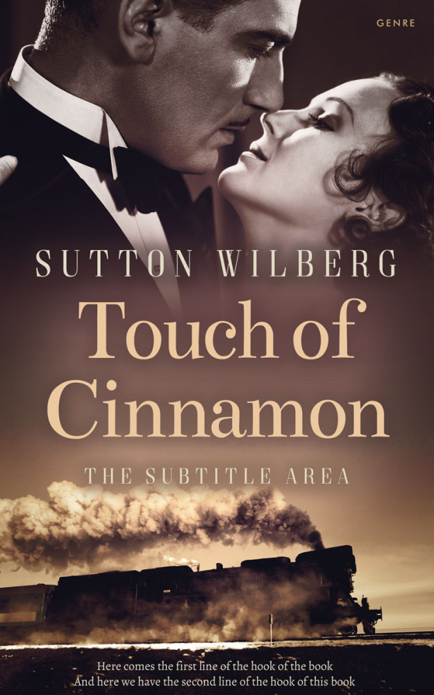 Front view of Woody Brown #8546 - Premade Romance Book Cover