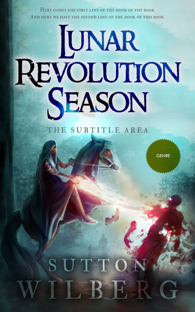 Front view of Outer Space #8558 - Premade Fantasy Book Cover