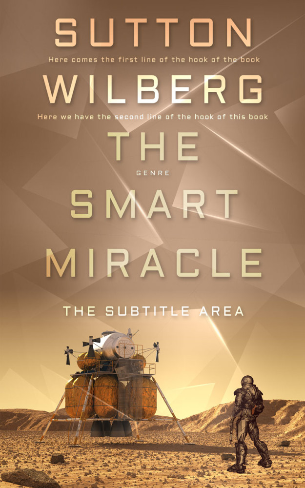 Front view of Barley Corn #8596 - Premade Science Fiction Book Cover