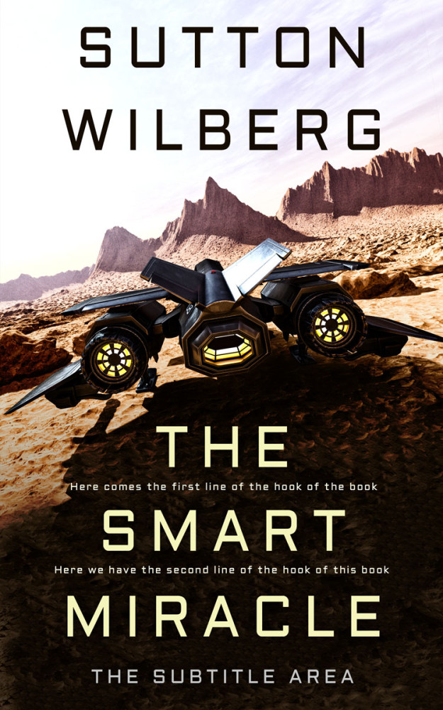 Front view of Night Rider #8599 - Premade Science Fiction Book Cover