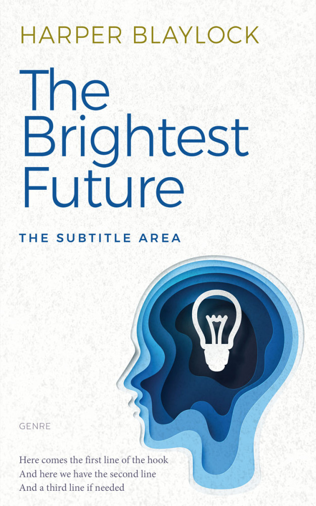 Front view of Porcelain #8630 - Premade Business Book Cover