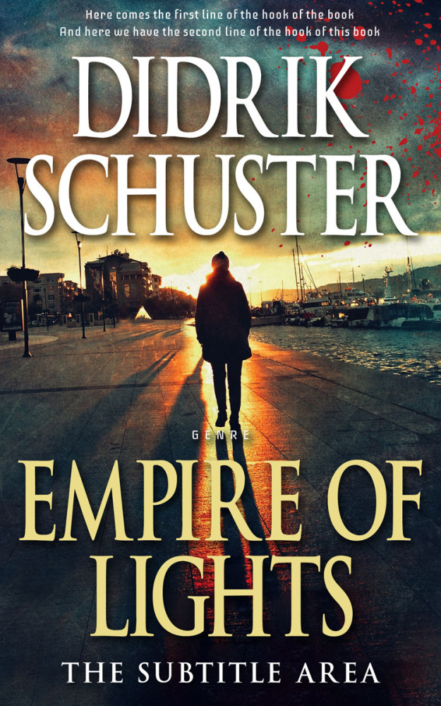 Front view of Shark #8659 - Premade Mystery & Thriller & Suspense Book Cover