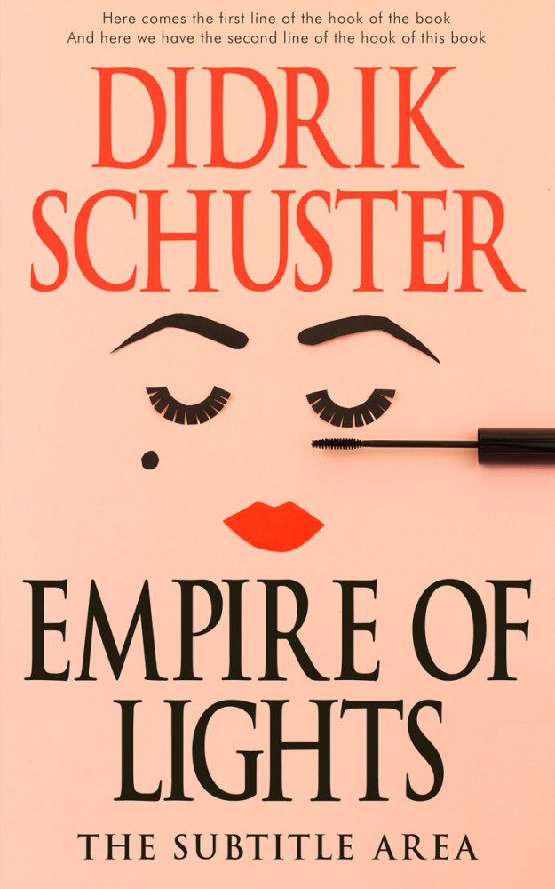 Front view of Apricot Peach #8677 - Premade Chick Lit Book Cover