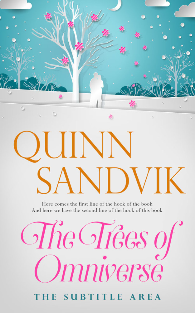 Front view of Bon Jour #8733 - Premade Romance Book Cover