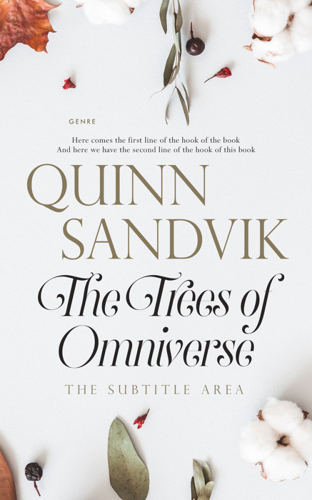 Front view of Porcelain #8740 - Premade Literary Fiction Book Cover