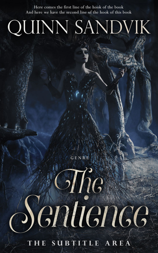 Front view of Mirage #8758 - Premade Fantasy Book Cover