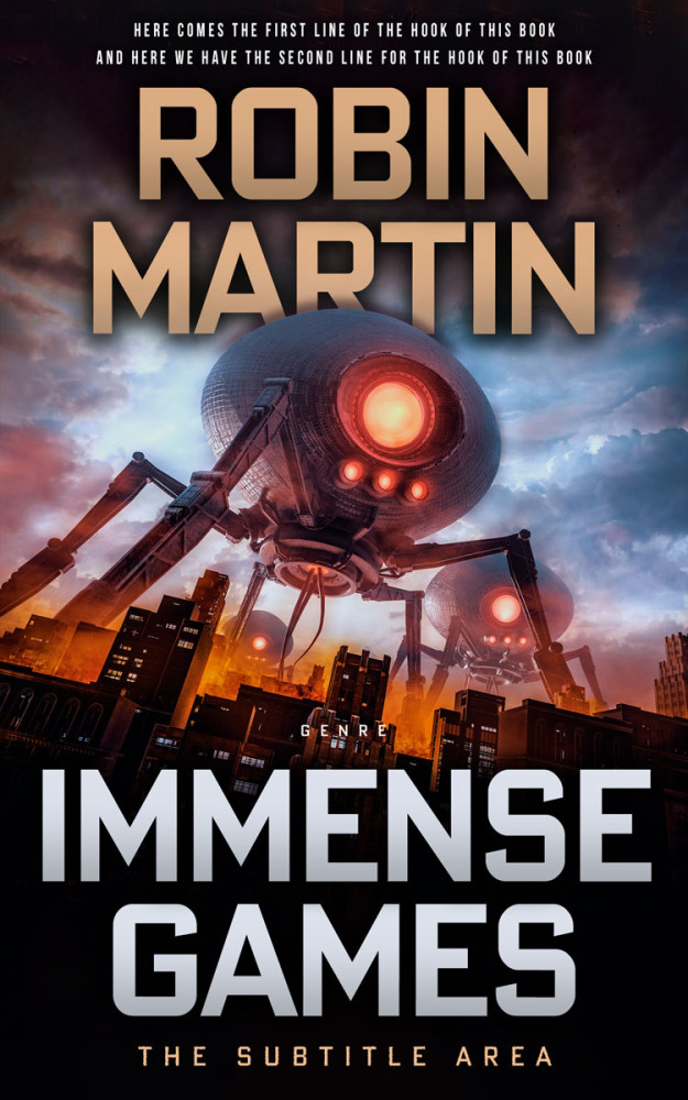 Front view of Rodeo Dust #8796 - Premade Science Fiction Book Cover