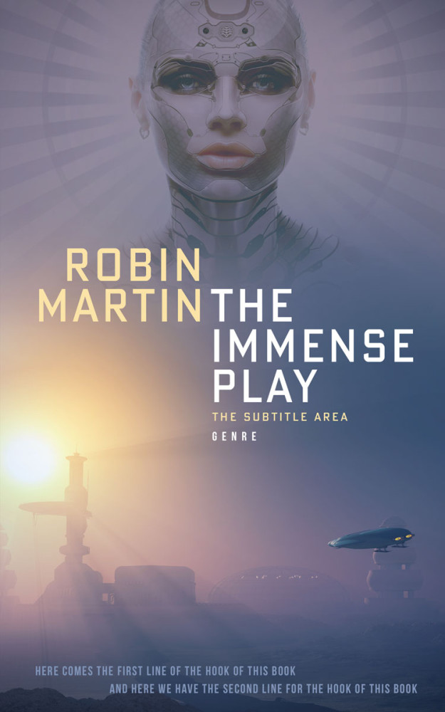 Front view of Topaz #8799 - Premade Science Fiction Book Cover