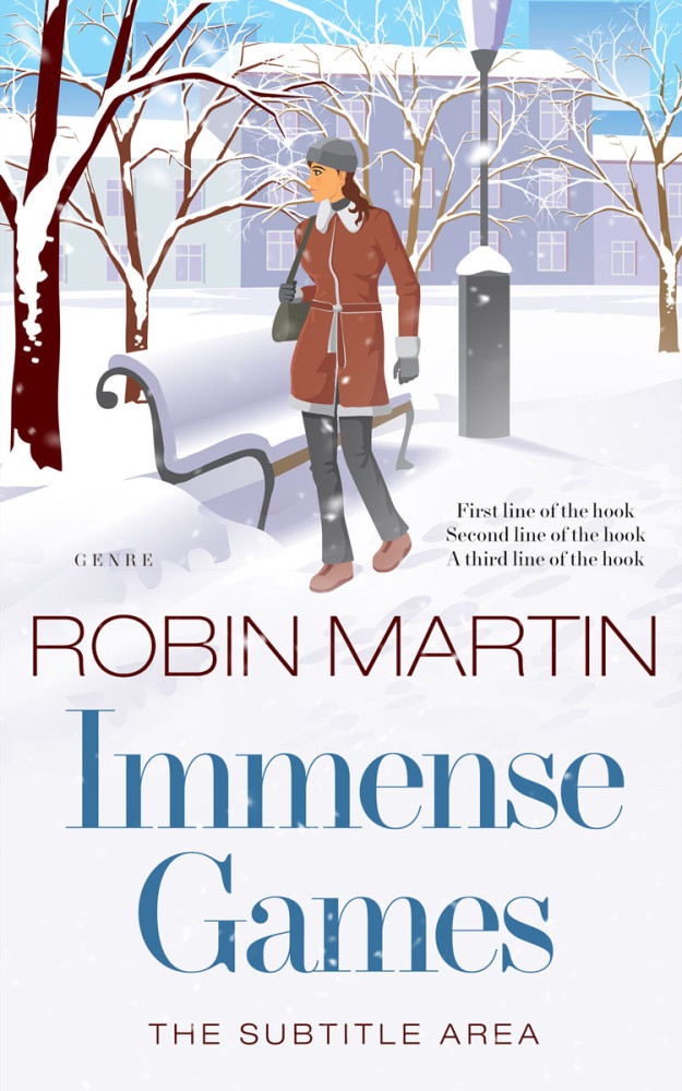 Front view of Athens Gray #8807 - Premade Teen & Young Adult Book Cover