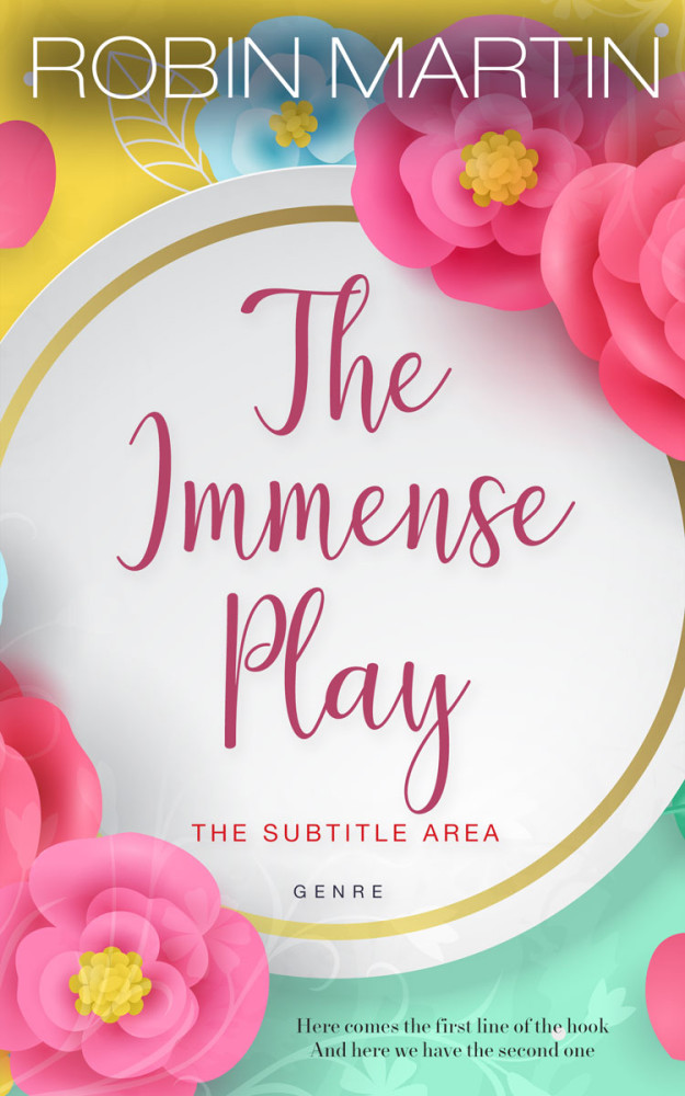 Front view of Nebula #8809 - Premade Poetry Book Cover