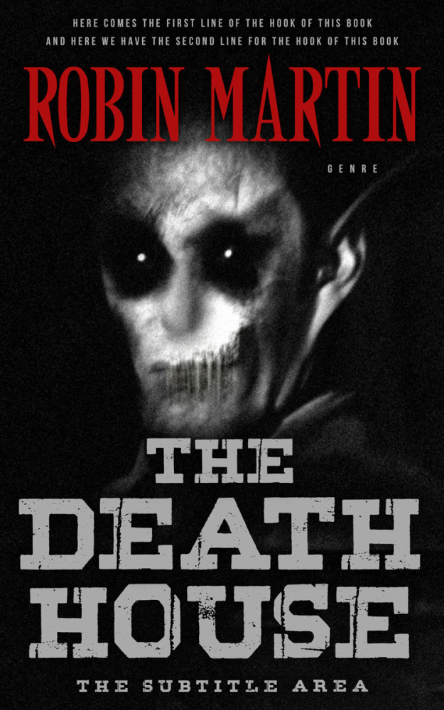 Front view of Del Rio #8850 - Premade Horror Book Cover