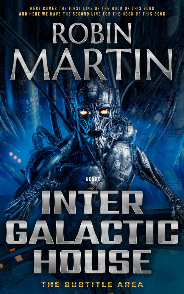 Front view of Cloudy #8873 - Premade Science Fiction Book Cover