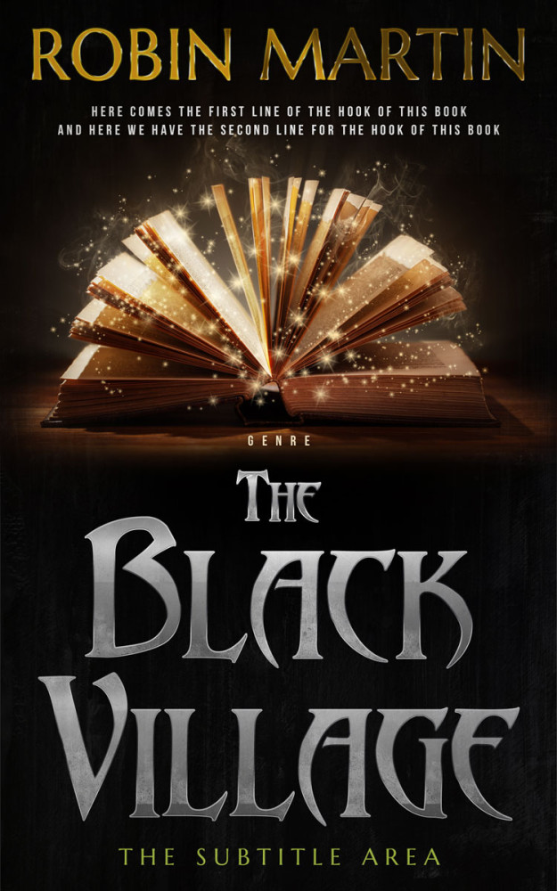 Front view of Night Rider #8889 - Premade Fantasy Book Cover