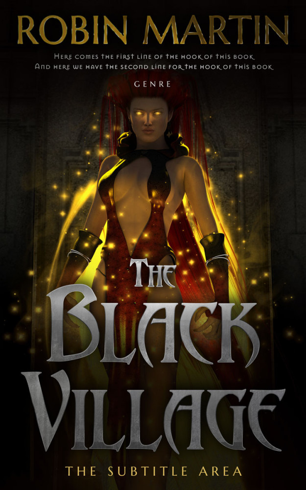 Front view of Eternity #8893 - Premade Fantasy Book Cover