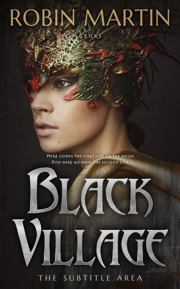 Front view of Cocoa Brown #8897 - Premade Fantasy Book Cover