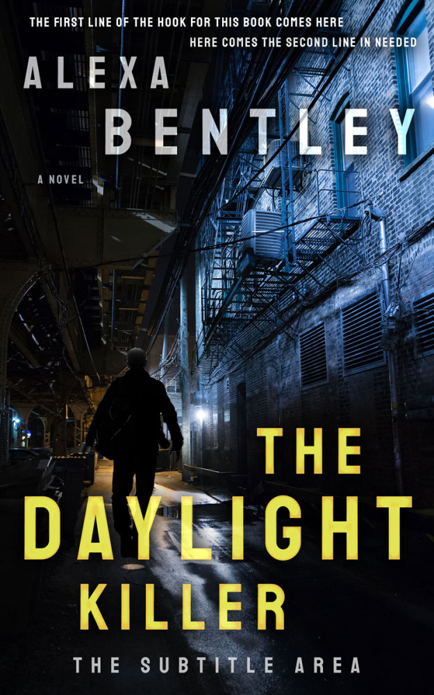 Front view of Black #8994 - Premade Mystery & Thriller & Suspense Book Cover