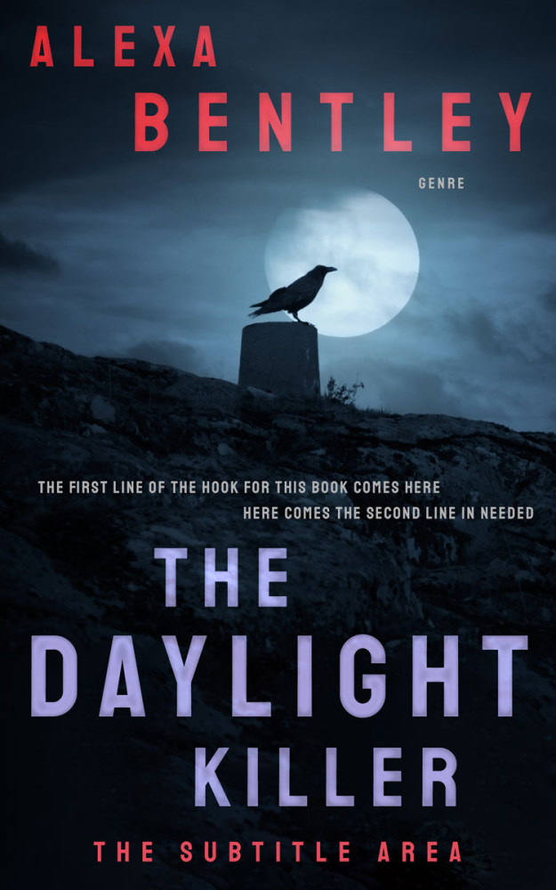 Front view of Ebony #9003 - Premade Mystery & Thriller & Suspense Book Cover