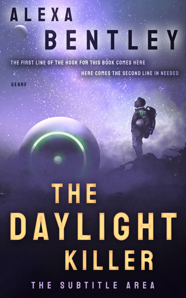 Front view of Ebony Clay #9014 - Premade Science Fiction Book Cover