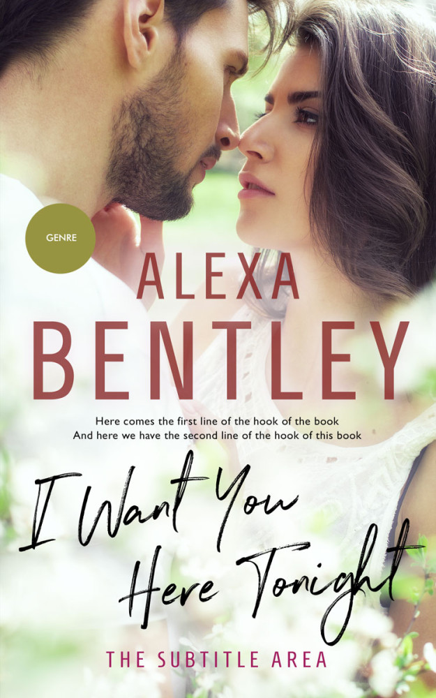 Front view of Satin Linen #9021 - Premade Romance Book Cover