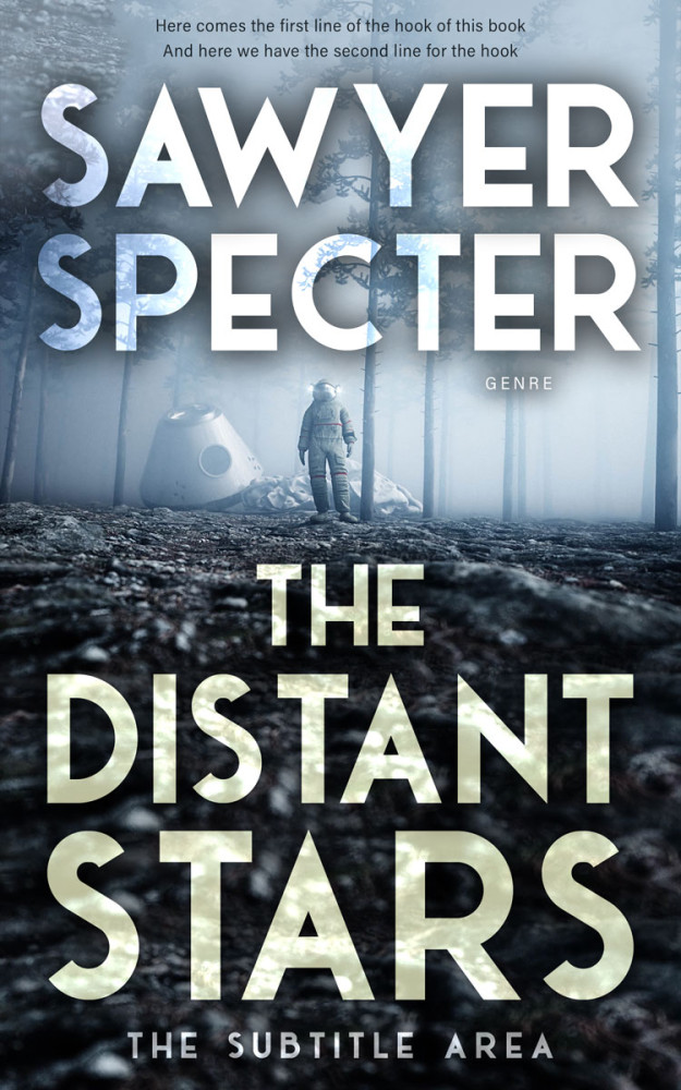 Front view of Charade #9155 - Premade Science Fiction Book Cover