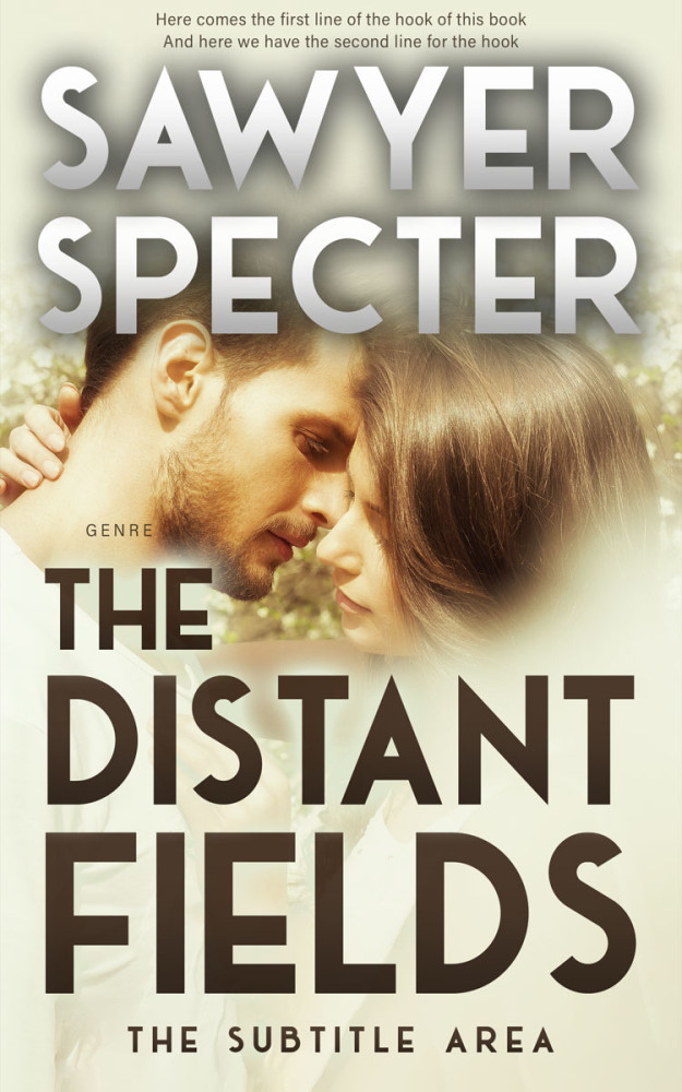 Front view of Satin Linen #9174 - Premade Romance Book Cover