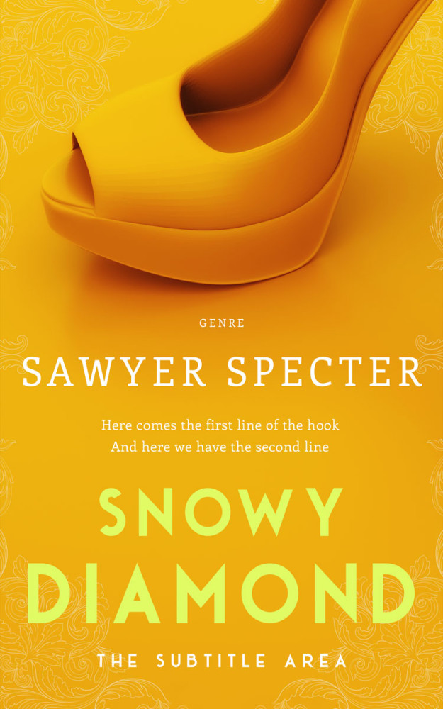 Front view of Gamboge #9221 - Premade Chick Lit Book Cover